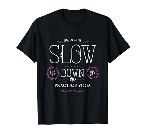 Yoga Feliz Vida Lenta Camiseta